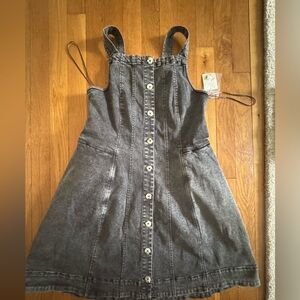 Free People Gray Denim Dress